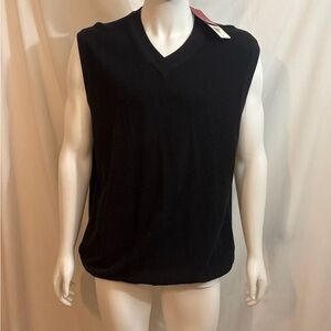 Cutter & Buck Black V-Neck Sweater Vest